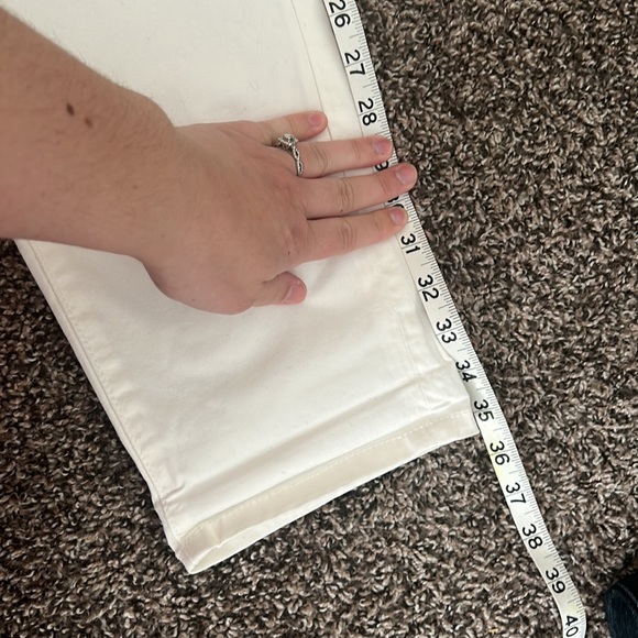 NWT Calvin Klein White Denim Jeans Skinny Crop 8 - Picture 8 of 12